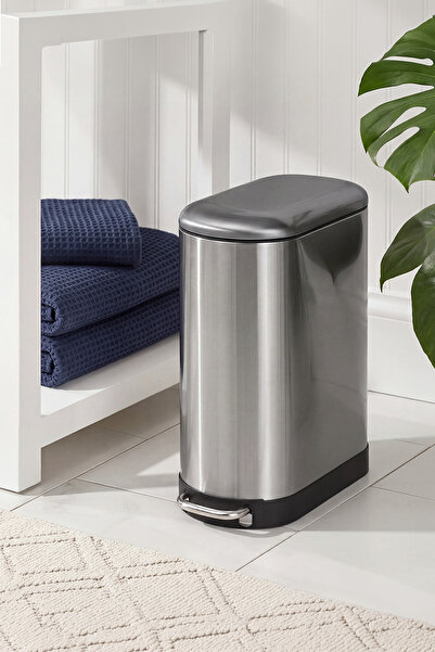 5FIVE Ariane 30 L Slim Pedallı Çöp Kovası Çelik Yavaş Kapanma, Kolay Çıkarıla...