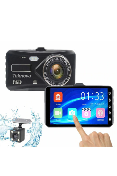 Teknova Camera auto de bord Teknova, ecran tactil 4 inch, 1080p, Night‑Vision...