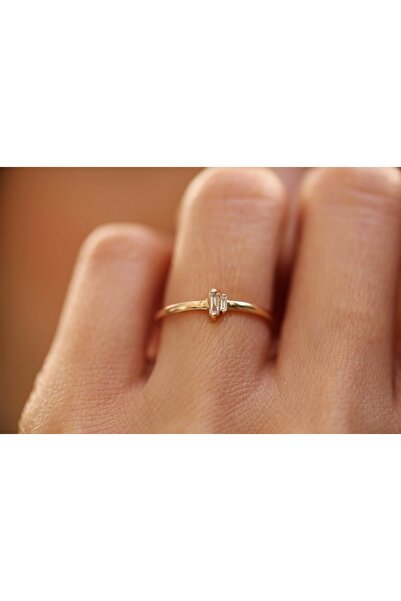 Reis Kuyumculuk Mini Çift Baget Pırlanta Yüzük
