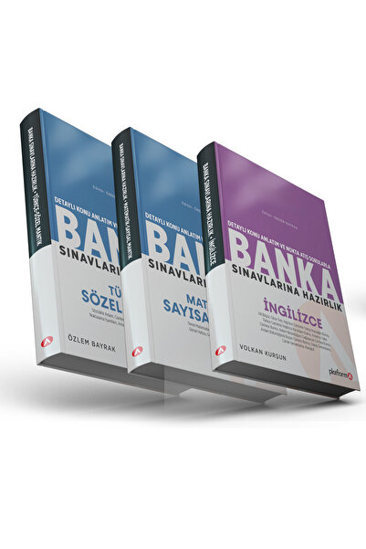 PLATFORMA BANKA SINAVLARINA HAZIRLIK GENEL YETENEK & İNGİLİZCE KİTAP SETİ