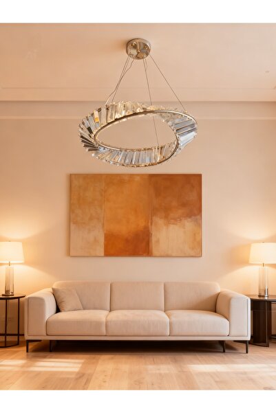 X-light Crystal Chandelier Led, 40W, 3200 Lumens, Gold