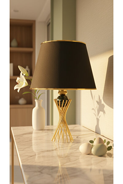 365GUNSERİSONU عاكس الضوء ذو الساق المعدنية الملتوي المطلية بالذهب مع عروق ذه...