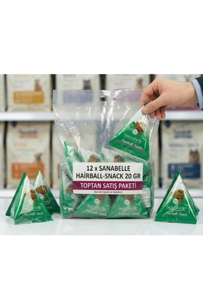 Sanabelle Gustare cu bile de păr Tüy Yumağı Azaltıcı Kedi Ödülü 20gr