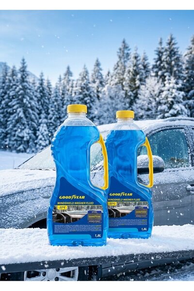Goodyear -22 KIŞ ANTİFİRİZLİ 2'Lİ SET CAM SUYU 1,8 LİTRE (2 x 1.8 Litre)