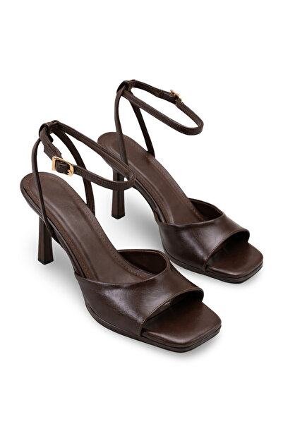 Solo Bag Pantofi de damă maro, rustici, cu o singură curea, eleganți, cu plat...