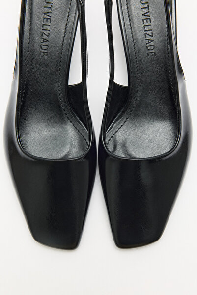 LUTVELIZADE Tocuri asimetrice Blunt Black pentru femei 2504