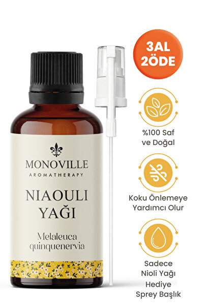 Monoville Nioli Uçucu Yağı 20 ml %100 Saf Ve Doğal ( Niaouli Essential Oil )