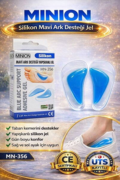 Minion Ark Desteği Jel Düz Taban Desteği İçe Basma Önleyici Aparat