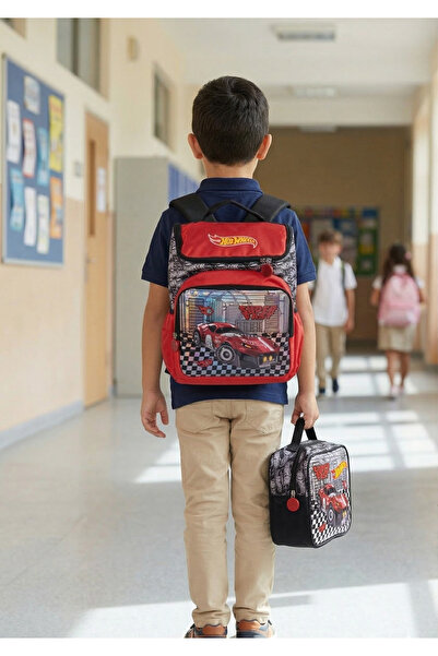 Famebag Σετ τσάντα μεσημεριανού γεύματος και τσάντα μολυβιού Hot-Wheels για τ...