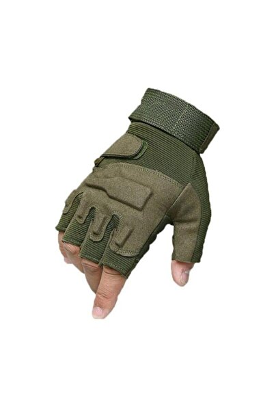 Blackhawk Haki Taktik Eldiven Kesik Parmak Asker Polis Dağcı Avcı Sporcu Haki M