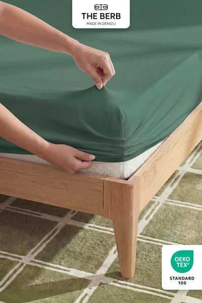 The Berb 100% قطن| ملاءة مطاطية مفردة/مزدوجة| جيرسي جاهز| ملاءة سرير قطنية ممشطة