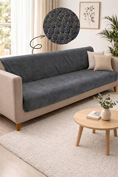Sevim Non-Slip Sole Sofa Cover - Wellsoft & Plush Sofa Cover - 180X215 cm - A...