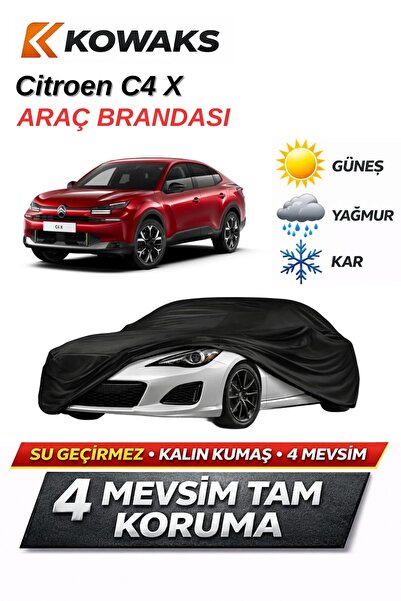 KOWAKS Citroen C4 X Oto Branda, Araba Brandası, Siyah