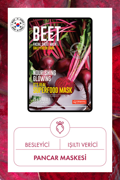 Dermal قناع البنجر المغذي والمنشط 25 جرام