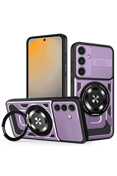 SKYDDAR INNOVATION Carcasă pentru Samsung Galaxy S24 FE, RuggedCam, inel magn...