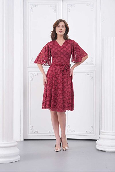 CİXAPLE Flared Lace Dress