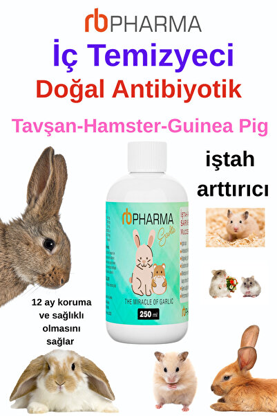 RB PHARMA Kemirgenlere Özel Doğal Bağışıklık İçini Temizler Korur İştah Açıcı...