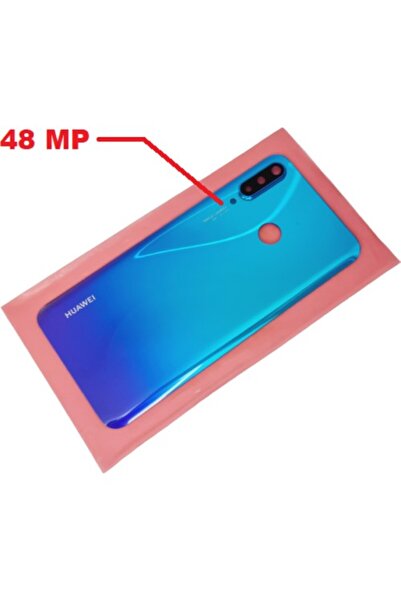 OEM P30 Lite Arka Pil Batarya Kapağı ( Kamera Lensli 48 Mp) Mavi
