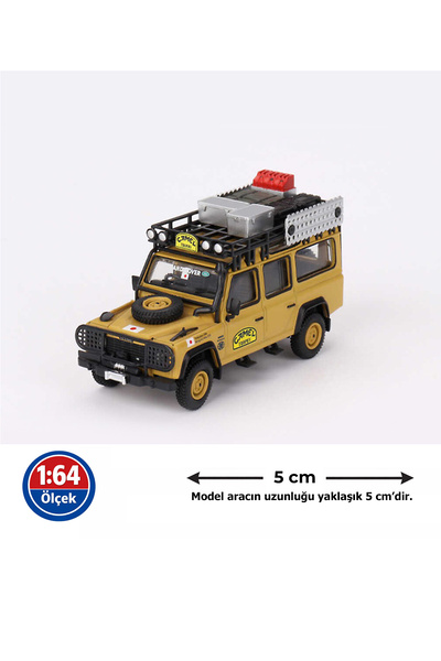mini gt 1:64 Ölçek 1989 Land Rover Defender 110 Camel Trophy Diecast Metal Mi...