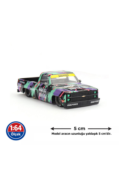 mini gt 1:64 Ölçek 1980 Chevrolet SILVERADO KAIDO HKS V1 1 Diecast Metal Miny...