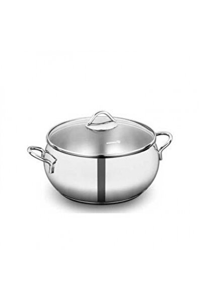 KORKMAZ A1072 Tombik Derin Çelik Tencere 2.5 L 18x10 cm
