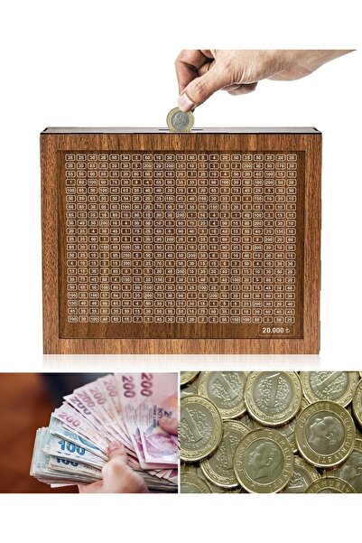 MADETENE Parabox - Jumbo 20.000 Tl Kumbara, Para Biriktirme Kutusu