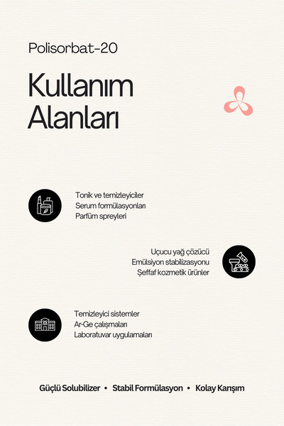 Nadir Kimya Polisorbat-20 100 Gr - (Polysorbate 20) – Solubilizer & Emülgatör - Hammadde