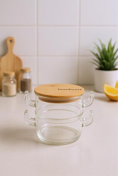 Bambum Modena - 2-Piece Glass Storage Container with Bamboo Lids