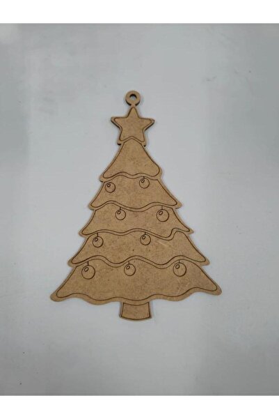 Genel Markalar 1 Adet Ahşap Yılbaşı Süsü Boyama No11 Okul Dıy Etkinlik Aktivi...
