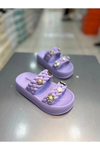 Akınal Bella شبشب بناتي مريح بتفاصيل حجرية