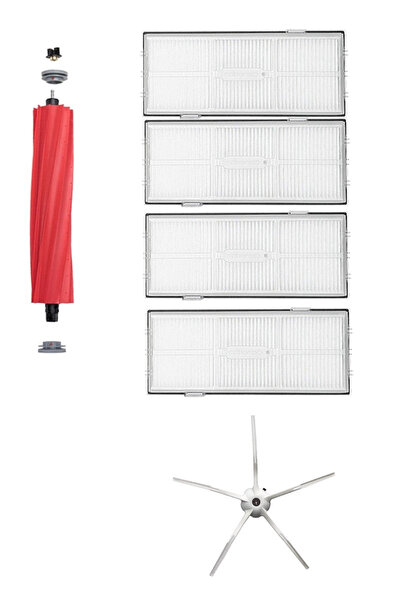 Roborge Σετ ανταλλακτικών 6 τεμαχίων συμβατό με ρομπότ ηλεκτρική σκούπα Robor...