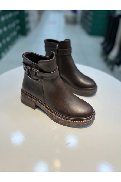 Alphus Hco Buckle Flat Sole Women's Daily Boots