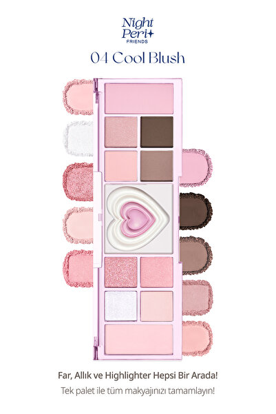 PERIPERA Çok Fonksiyonlu Makyaj Paleti PERIPERA All Take Mood Like Palette (#...