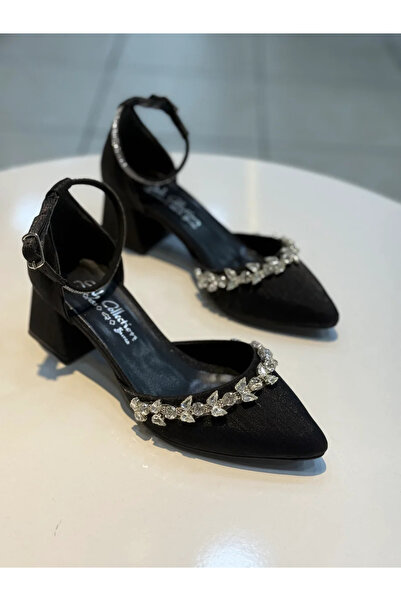 Alphus Pantofi de seară din material din mătase satinată cu toc scurt Şah