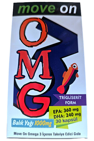 Move On BALIK YAĞI 1000 Mg Epa 360 /dha 240. 30 Kapsül