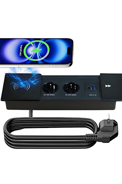 ATOMKIT Priza incorporabila ATOMKIT, 2 Prize Schuko, 2 Porturi USB-A 1 Port U...