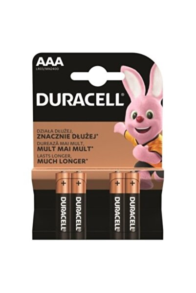 Duracell Baterii alcaline AAA Basic R6, 4 buc.