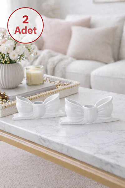 Aksesuar Kuşu Pinterest Fiyonk Tasarımlı Şamdanlık Mumluk Seti 2 Adet Pürüzsü...