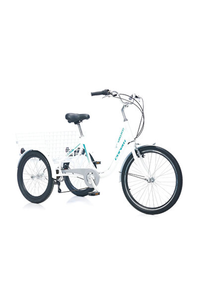 Corelli 3 teker 24 jant 16 kadro 6 vites beyaz renk yeşil yazılı