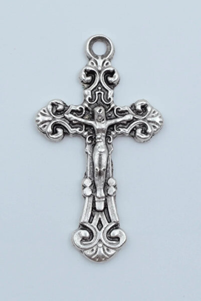 ıdr Hz. İsa Haç Gümüş Kaplama Kolye Ucu