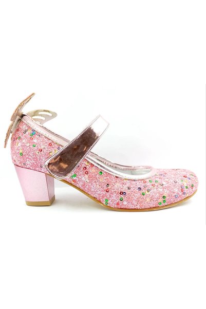 MİNİ WOMEN Fuchsia Girls' Heeled Evening Dress Shoes