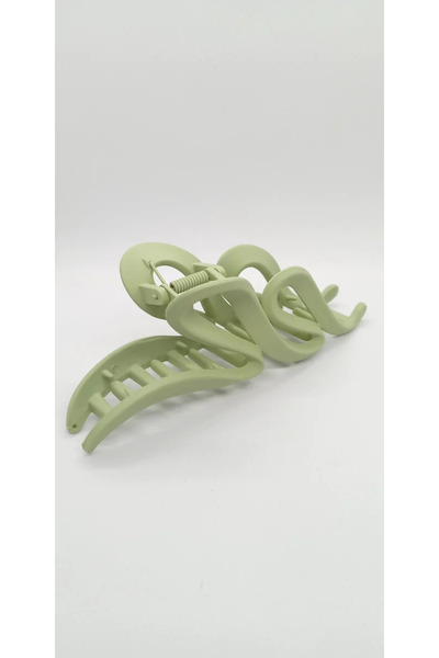 ndjewelry اللون الأخضر مشبك مزلاج غير متناظرة