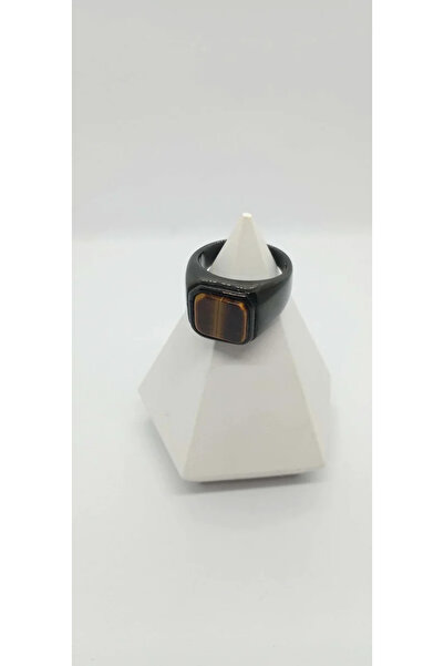 ndjewelry خاتم عين النمر الأحجار الكريمة الأسود