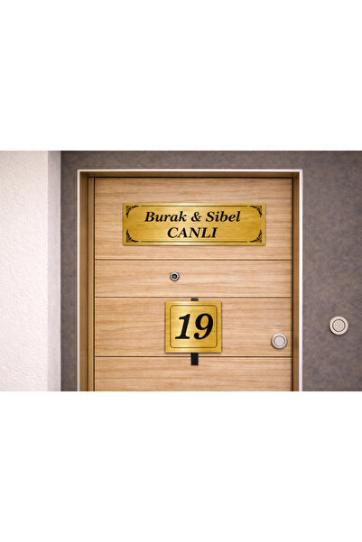 Outdoor One Kişiye Özel Kapı İsimliği Klasik Ev Dış Kapı İsimliği Çelik Kapı ...