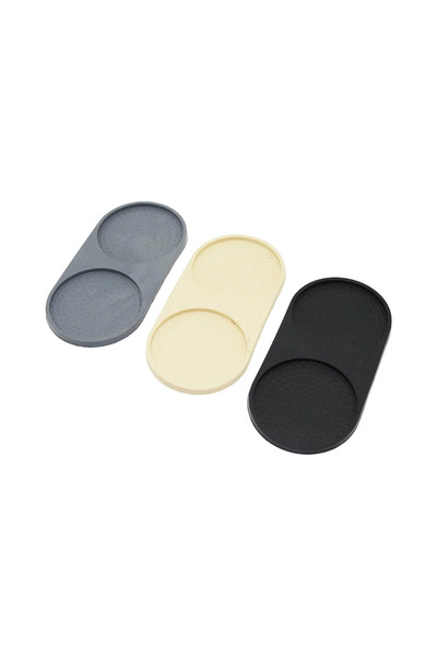 Vice 2 BÖLMELİ OVAL RENKLİ SİLİKON YAĞDANLIK - SABUNLUK ALTLIK 12 X 24.5CM GO...