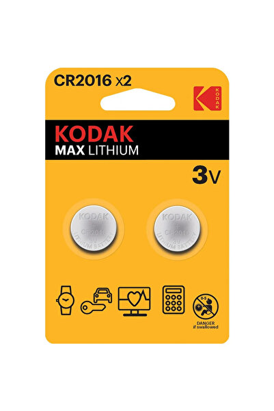 Kodak Pil Cr 2016 Baskül Pili Tartı Pili Terazi Bios Para Pili Kumanda Pili 1...