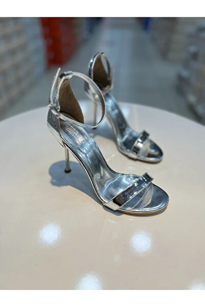 Alphus Serrace Mirror Material Single Strap Galvanized Heel Heeled Shoes