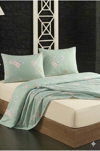 NazeninHome Ranforce bumbac 100% pentru două persoane cearșaf Set de 2 (2 buc...