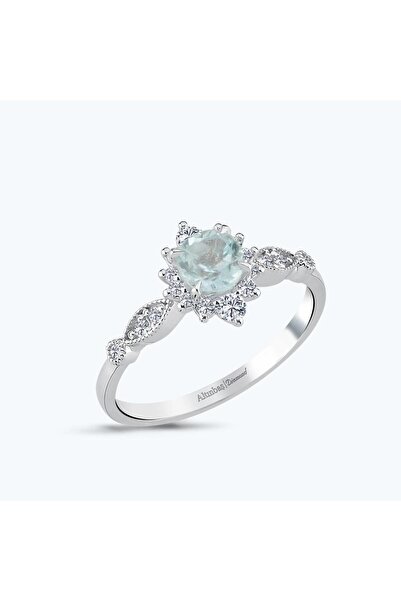 Altınbaş Pırlanta Mavi Topaz Vintage Yüzük