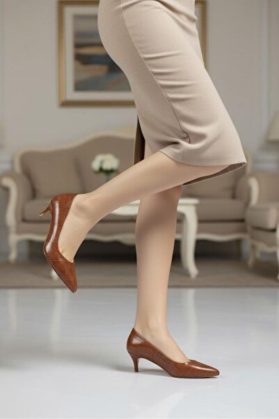 37Numara Large Size Stiletto 41-42-43-44 Tan Skin